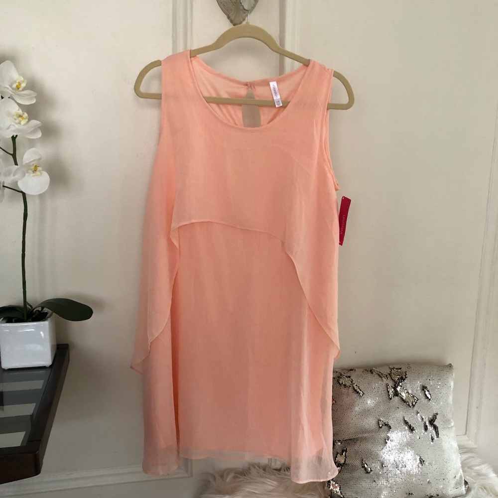Pale peach dress